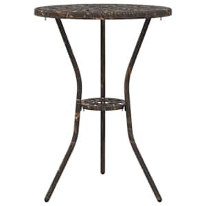 Zahradní bistro set 3 pcs Bronzová Hliník - obrázek 5