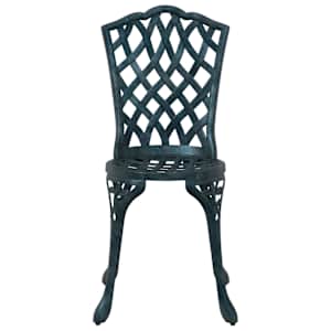 Zahradní bistro set 3 pcs Zelená Hliník - obrázek 7