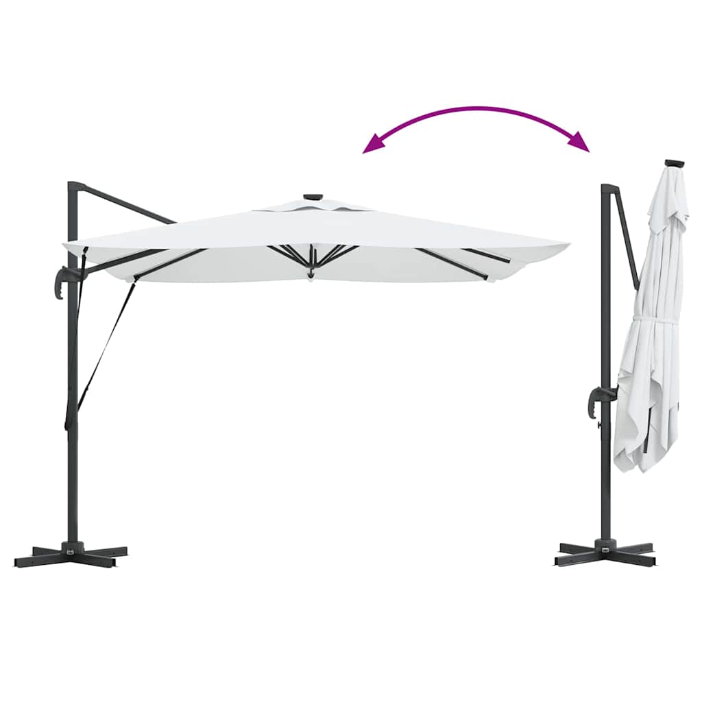 Slunečník Písková 286 x 284 x 270 cm Hliník a polyester - obrázek 14