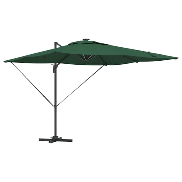 vidaXL P&auml;ikesevari Roheline 286 x 284 x 270 cm Alumiinium ja pol&uuml;ester
