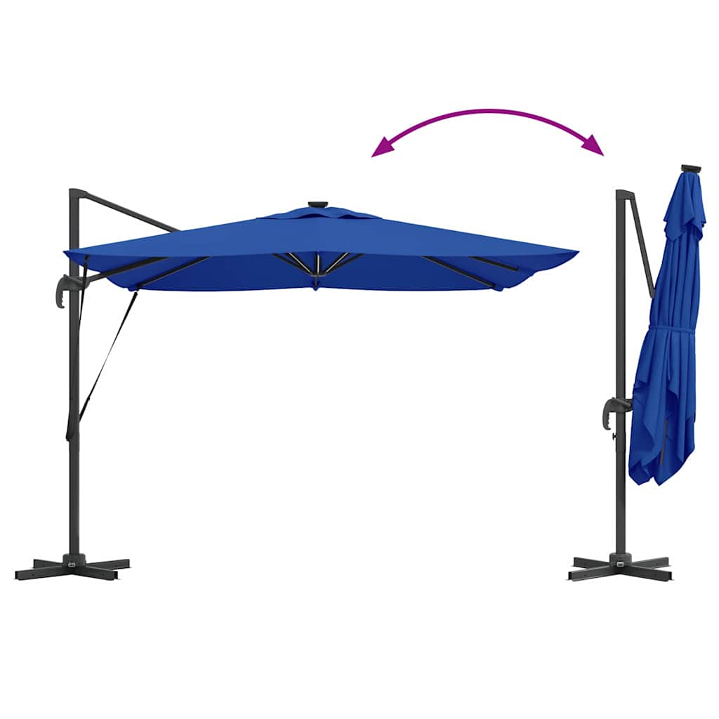 Slunečník Azur blue 286 x 284 x 270 cm Hliník a polyester - obrázek 14