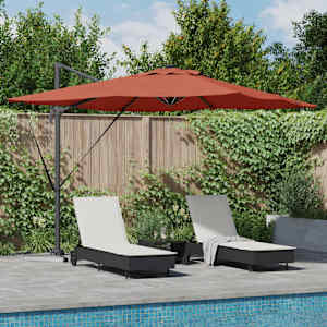 Senčnik Terakota 286 x 284 x 270 cm Aluminij in Poliester