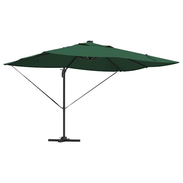 vidaXL P&auml;ikesevari 352 x 251 x 265 cm Pol&uuml;ester ja alumiinium Roheline
