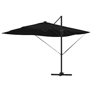 Slunečník se zámkem Černá 352 x 251 x 265 cm Polyester a hliník - obrázek 8