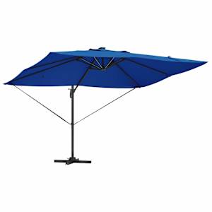 Slunečník 352 x 251 x 265 cm Polyester a hliník Azurblau - obrázek 5