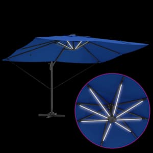 Slunečník 352 x 251 x 265 cm Polyester a hliník Azurblau - obrázek 11