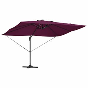 Slunečník se zámkem Bordeaux červená 352 x 251 x 265 cm - obrázek 5