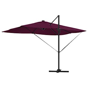 Slunečník se zámkem Bordeaux červená 352 x 251 x 265 cm - obrázek 8