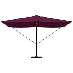 Slunečník se zámkem Bordeaux červená 352 x 251 x 265 cm - obrázek 6