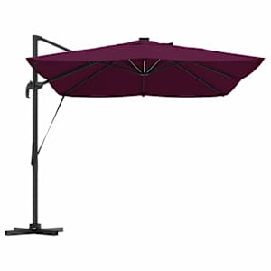 Slunečník se zámkem Bordeaux červená 352 x 251 x 265 cm - obrázek 7