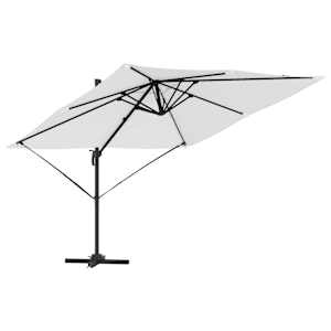 vidaXL Roma parapli Beež 286 x 284 x 265 cm Alumiinium ja pol&uuml;ester