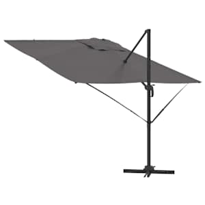 Roma Parasol Antracit 286 x 284 x 265 cm Hliník a polyester - obrázek 8