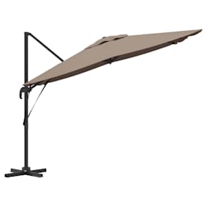 Roma Parasol Taupe 286 x 284 x 265 cm Hliník a polyester - obrázek 6