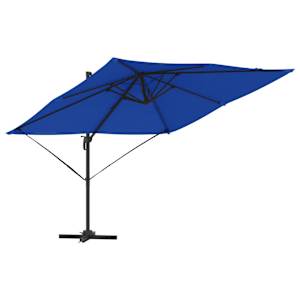 vidaXL Roma parapli Sinine 286 x 284 x 265 cm Alumiinium ja pol&uuml;ester