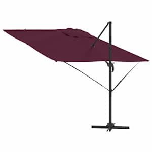 Roma Parasol Červená 286 x 284 x 265 cm Hliník a polyester - obrázek 8