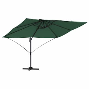 vidaXL P&auml;ikesevari 351 x 250 x 260 cm Pol&uuml;ester ja alumiinium Roheline