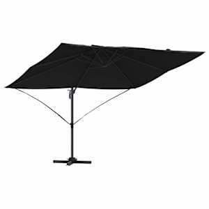vidaXL P&auml;ikesevari 351 x 250 x 260 cm Pol&uuml;ester ja alumiinium Must