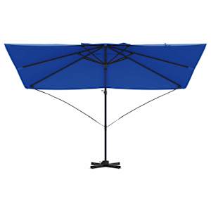 Slunečník 351 x 250 x 260 cm Polyester a hliník Azurblau - obrázek 5