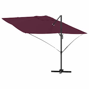 Slunečník Bordeaux červená 351 x 250 x 260 cm - obrázek 8