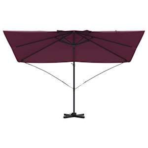 Slunečník Bordeaux červená 351 x 250 x 260 cm - obrázek 5