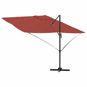 Slunečník Cihlová 351 x 250 x 260 cm Polyester a hliník - obrázek 8