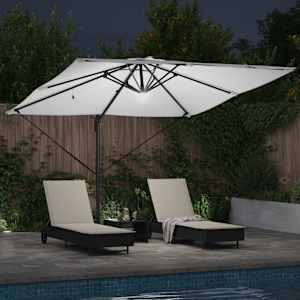 Roma Parasol Béžová 286 x 284 x 270 cm Hliník a polyester - obrázek 4