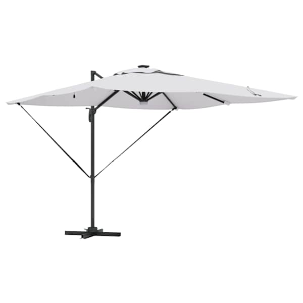 vidaXL Roma parapli Beež 286 x 284 x 270 cm Alumiinium ja pol&uuml;ester