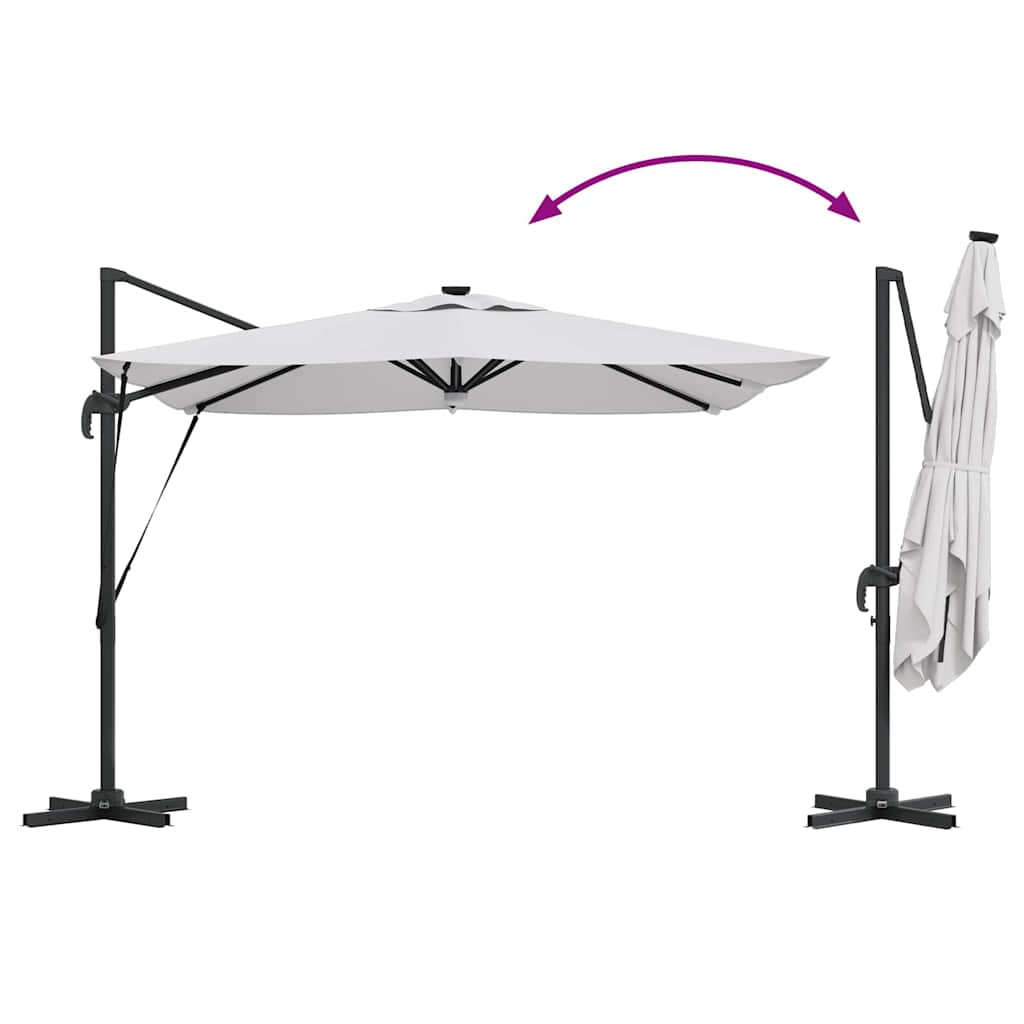 Roma Parasol Beige 286 x 284 x 270 cm Aluminium en Polyester image 13