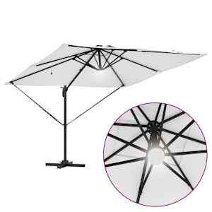 Roma Parasol Béžová 286 x 284 x 270 cm Hliník a polyester - obrázek 12