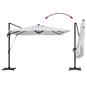 Roma Parasol Béžová 286 x 284 x 270 cm Hliník a polyester - obrázek 14
