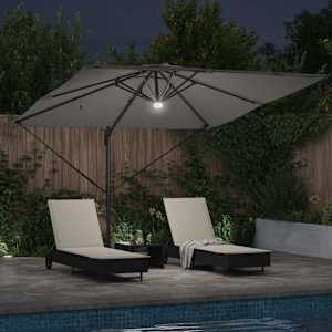Roma Parasol Antracit 286 x 284 x 270 cm Hliník a polyester - obrázek 4