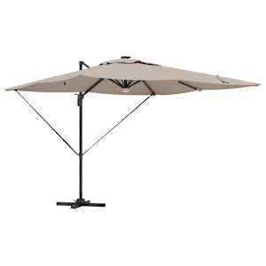 Roma Parasol Taupe 286 x 284 x 270 cm Hliník a polyester - obrázek 2