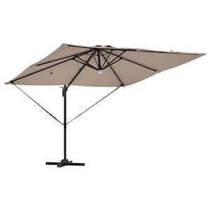 Roma Parasol Taupe 286 x 284 x 270 cm Hliník a polyester - obrázek 5