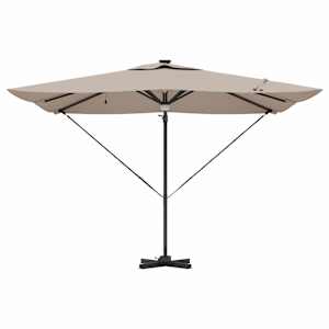 Roma Parasol Taupe 286 x 284 x 270 cm Hliník a polyester - obrázek 6