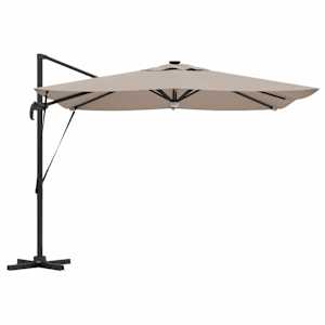 Roma Parasol Taupe 286 x 284 x 270 cm Hliník a polyester - obrázek 7