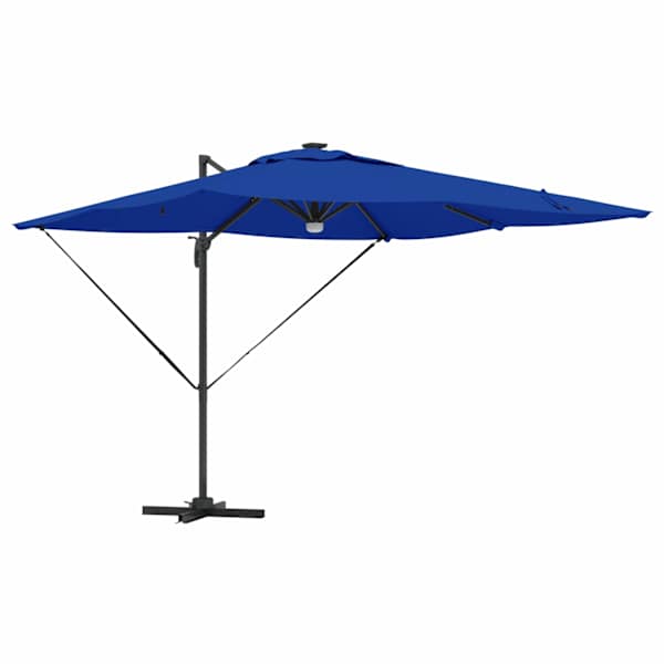 vidaXL Roma parapli Sinine 286 x 284 x 270 cm Alumiinium ja pol&uuml;ester