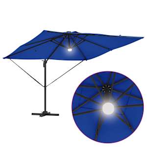 Roma Parasol Modrá 286 x 284 x 270 cm Hliník a polyester - obrázek 12