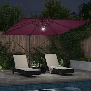 Roma Parasol Červená 286 x 284 x 270 cm Hliník a polyester - obrázek 4