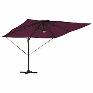 Roma Parasol Červená 286 x 284 x 270 cm Hliník a polyester - obrázek 5