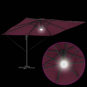 Roma Parasol Červená 286 x 284 x 270 cm Hliník a polyester - obrázek 11