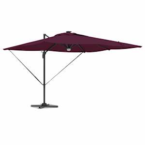 Roma Parasol Červená 286 x 284 x 270 cm Hliník a polyester - obrázek 3