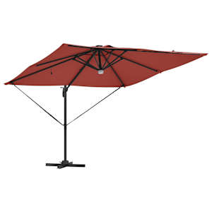 Roma Parasol Červená 286 x 284 x 270 cm Hliník a polyester - obrázek 5