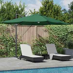 Senčnik Zelena 351 x 250 x 253 cm Poliester in aluminij