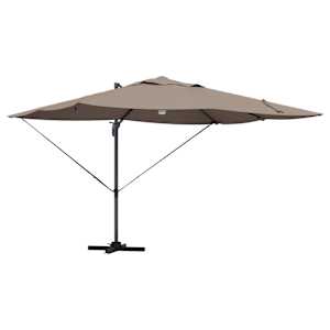 Slunečník Taupe 351 x 250 x 253 cm Polyester a hliník - obrázek 2