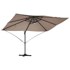 Slunečník Taupe 351 x 250 x 253 cm Polyester a hliník - obrázek 5