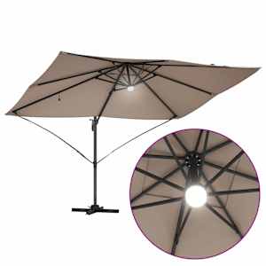 Slunečník Taupe 351 x 250 x 253 cm Polyester a hliník - obrázek 12
