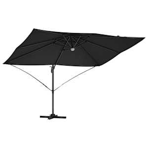 Slunečník Černá 351 x 250 x 253 cm Polyester a hliník - obrázek 5