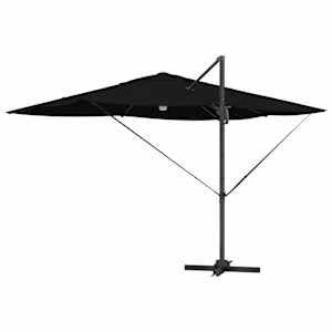 Slunečník Černá 351 x 250 x 253 cm Polyester a hliník - obrázek 8