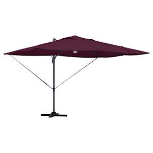 Slunečník Bordeaux červená 351 x 250 x 253 cm - obrázek 2