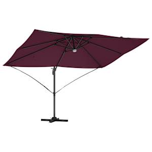 Slunečník Bordeaux červená 351 x 250 x 253 cm - obrázek 5